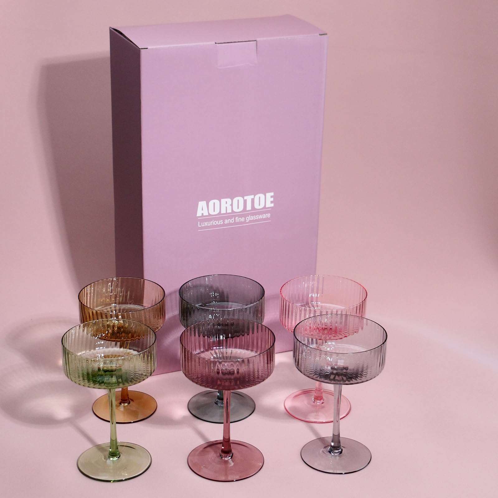 Safe pearl cotton packaging protects AOROTOE glasses during shipping.