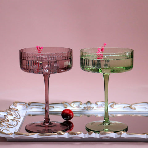 Wedding table scene featuring AOROTOE champagne glasses for elegant toasts.