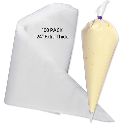 AOSHIDINGSHUO 24-inch piping bags with non-slip texture for precise decorating.
