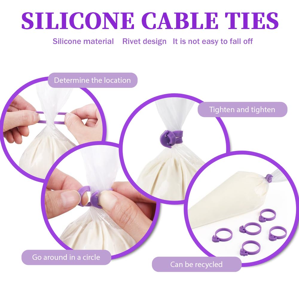 AOSHIDINGSHUO easy-to-use cake decorating bags for mess-free decorating.