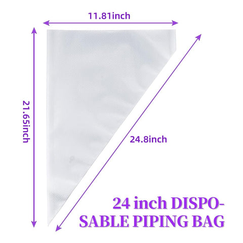 AOSHIDINGSHUO frosting bags ideal for decorating cakes, cupcakes, and cookies.
