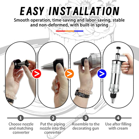 AOSHIDINGSHUO stainless steel syringe with durable BPA-free construction.