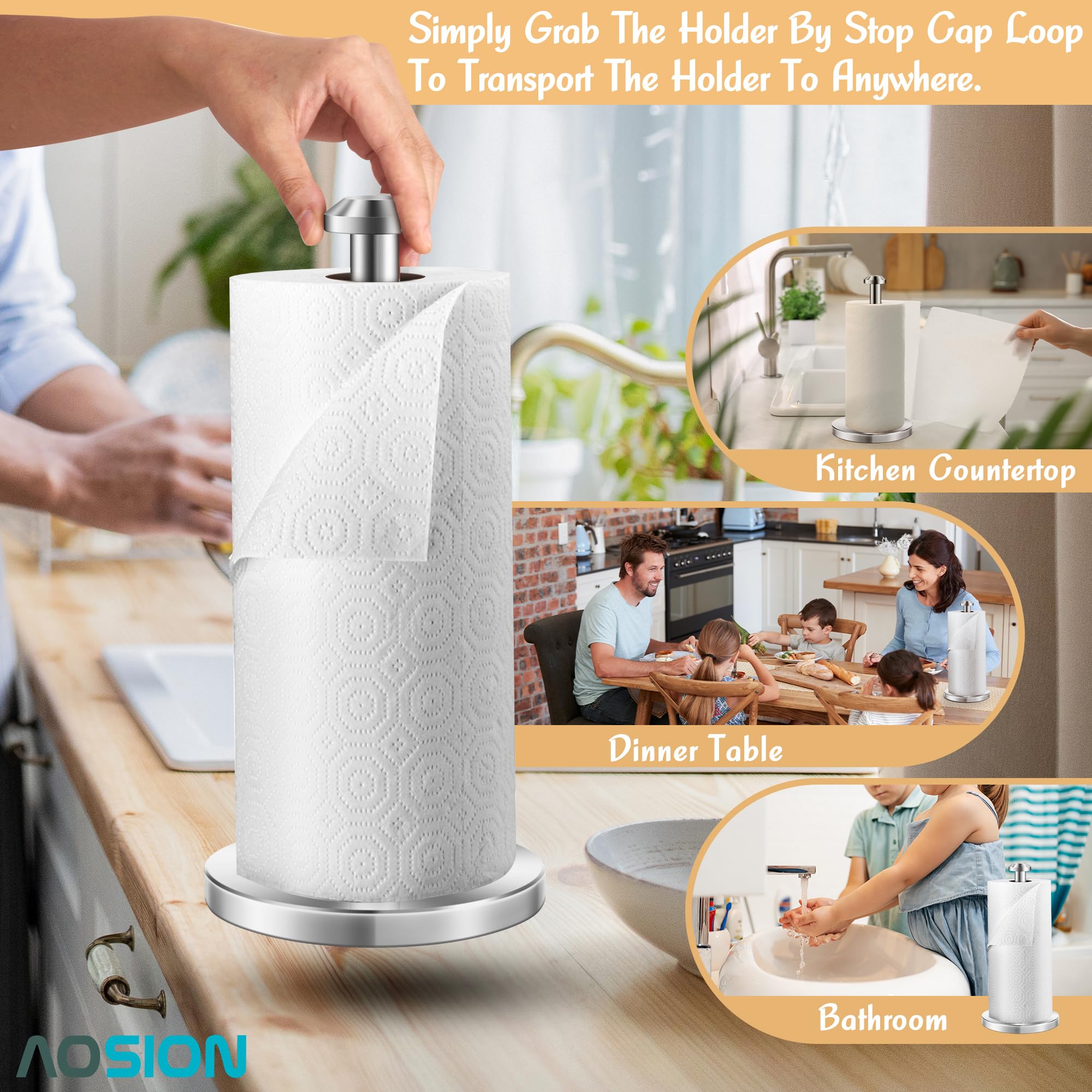 AOSION dual-function stand serves as a spice or decor platform when not in use