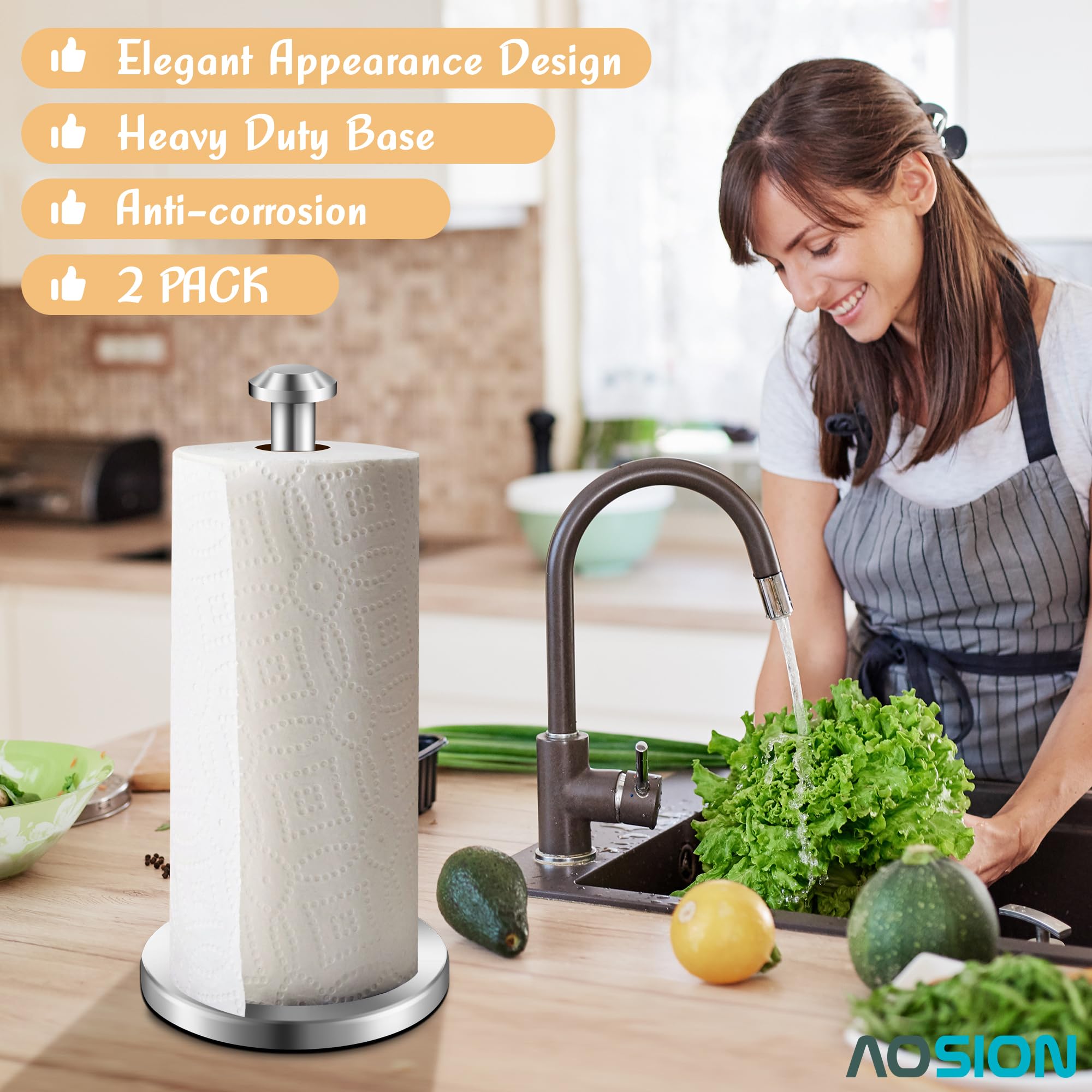 AOSION compact 13.8 inch height fits neatly on kitchen islands