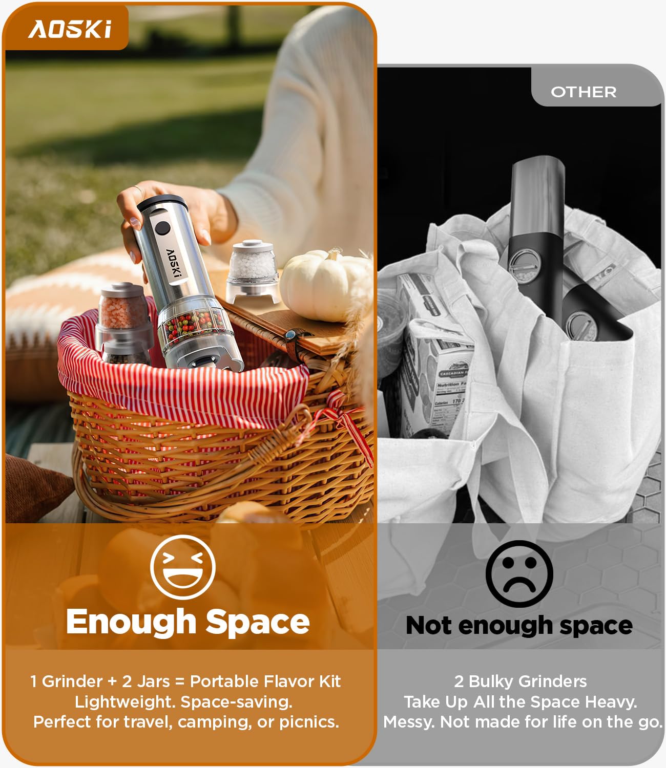 AOSKI easy-fill design reduces mess during refills and cleaning