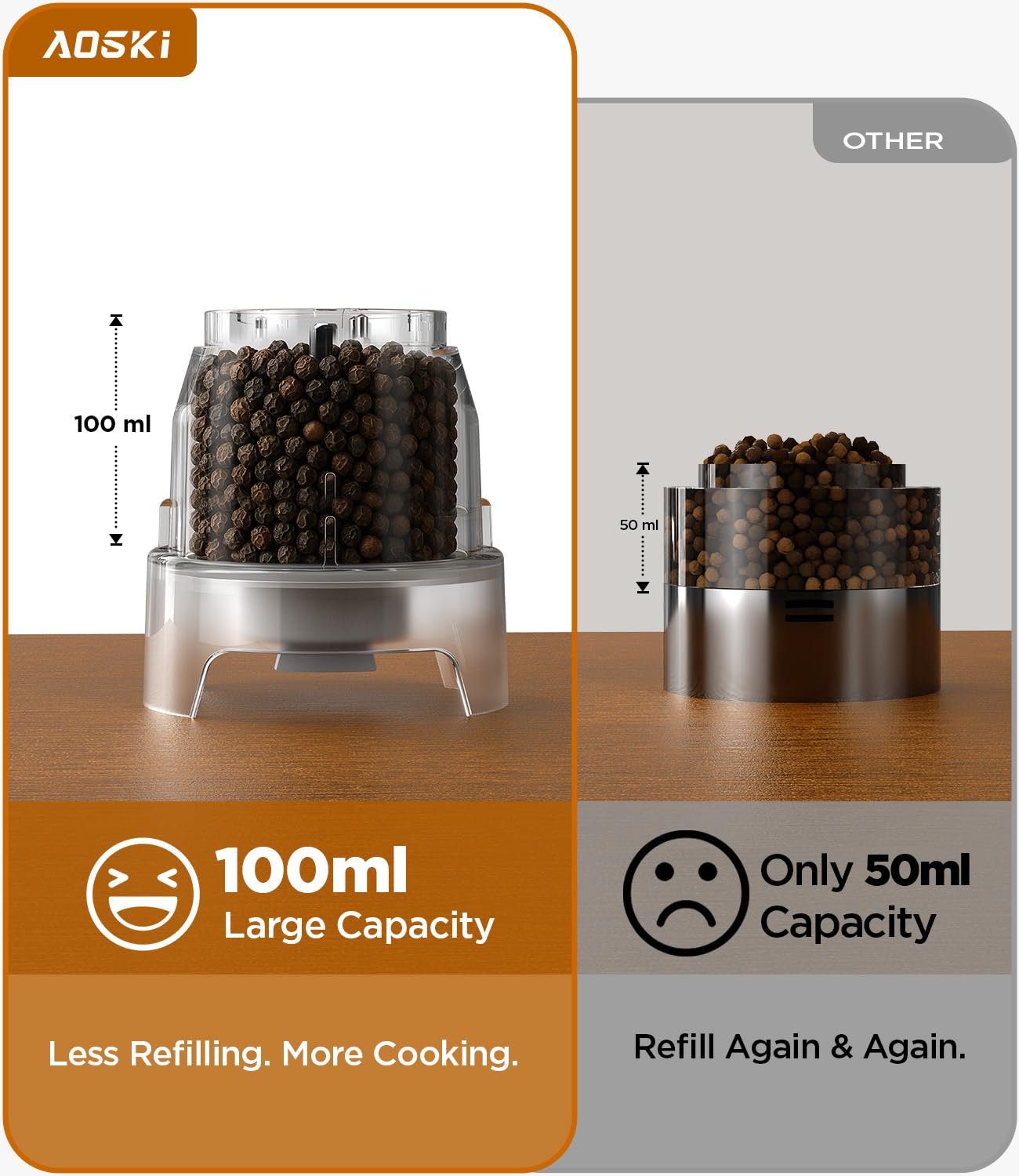 AOSKI LED light assists precise one-hand seasoning during cooking