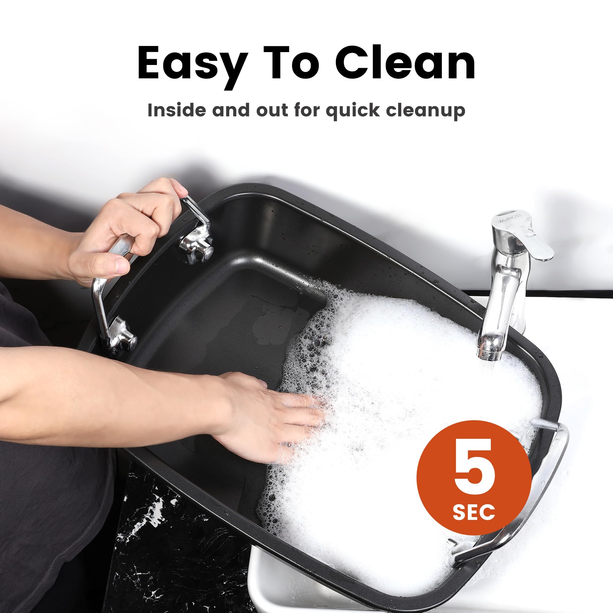 AOTASO dishwasher-safe pan simplifies post-meal cleanup