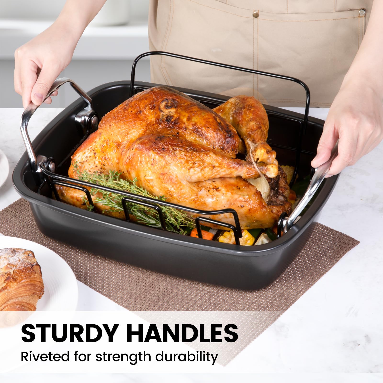 AOTASO nonstick coating provides easy release and cleanup