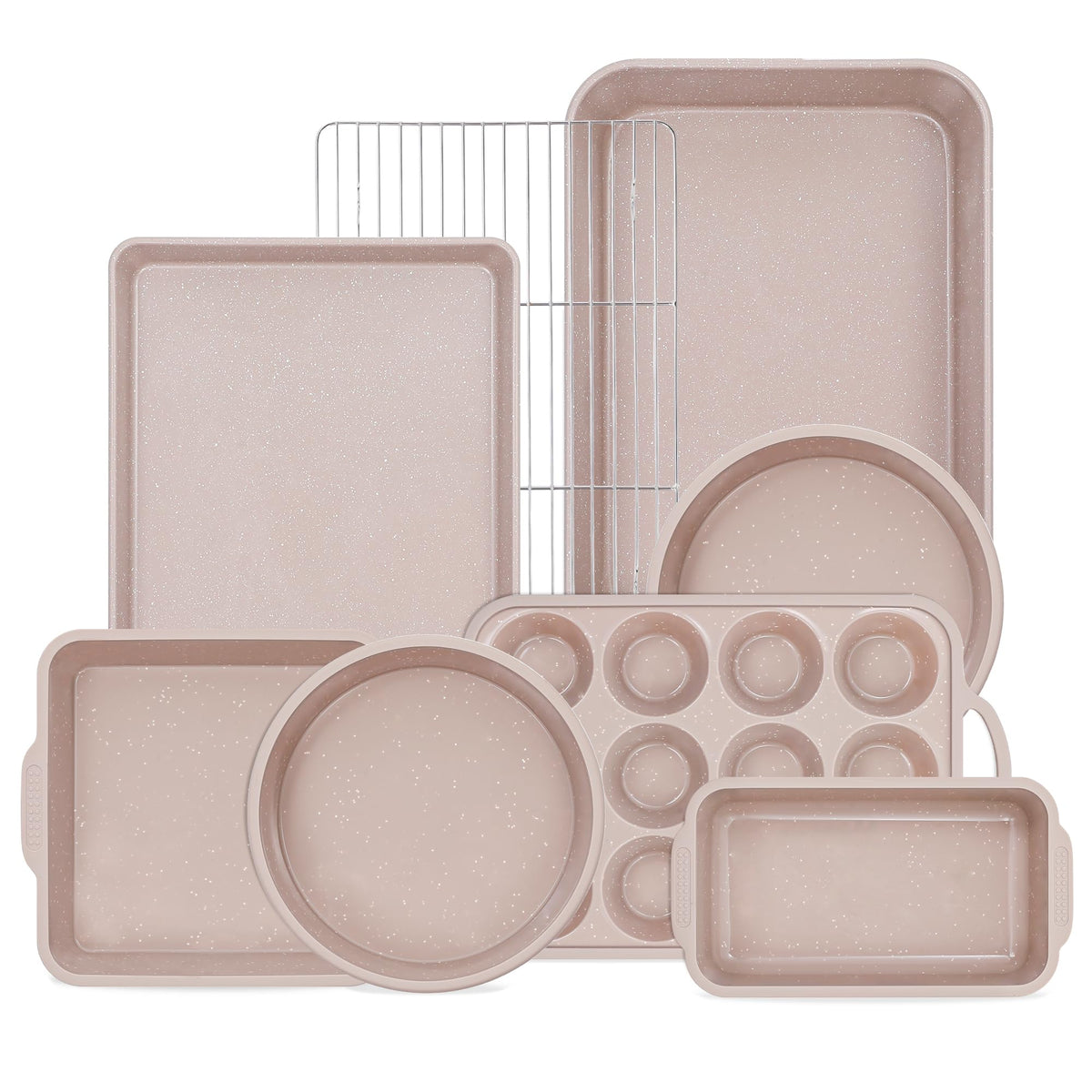 AOTASO baking pans roasting pan for even browning and sturdy handling.