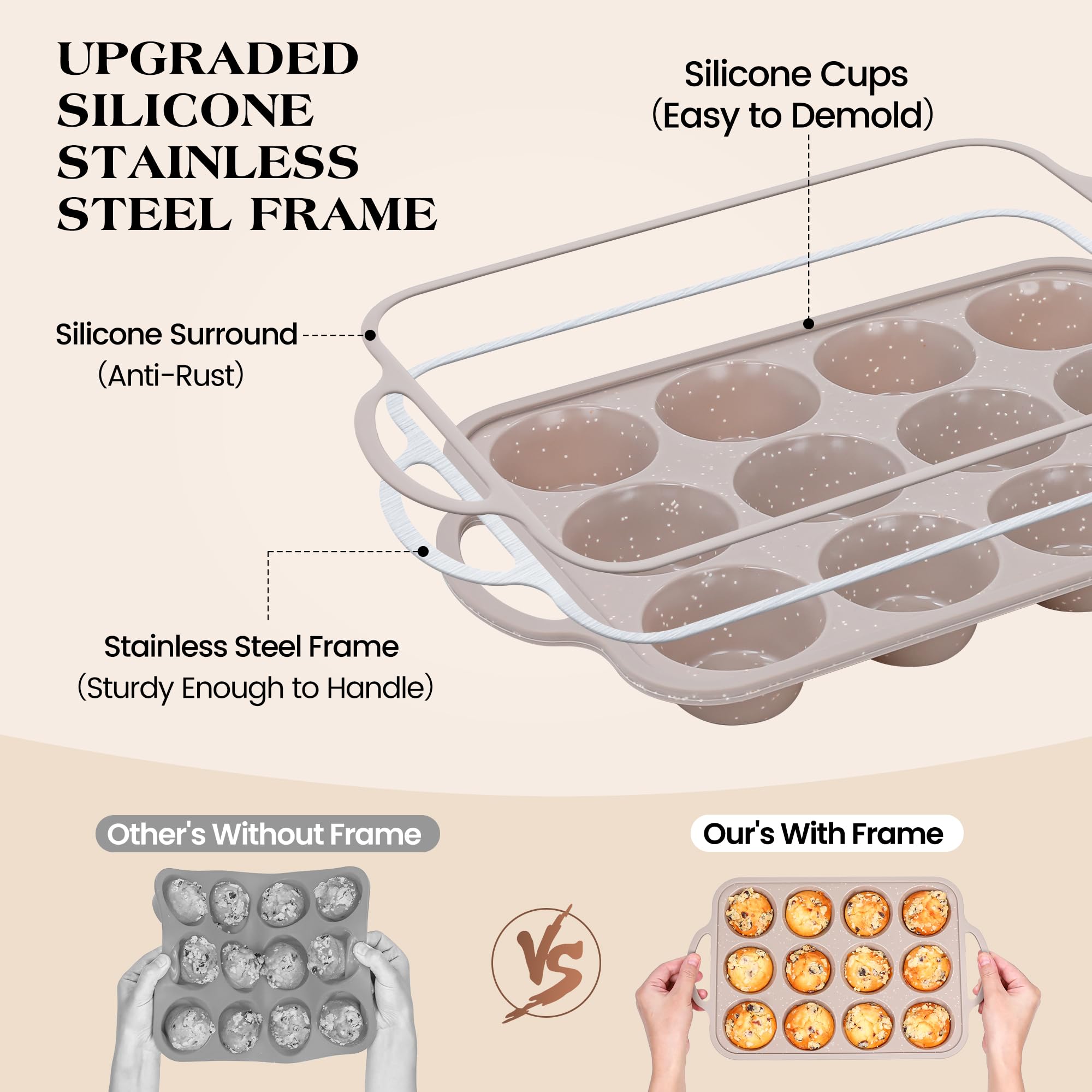 AOTASO silicone loaf pan enabling easy release and uniform loaf.