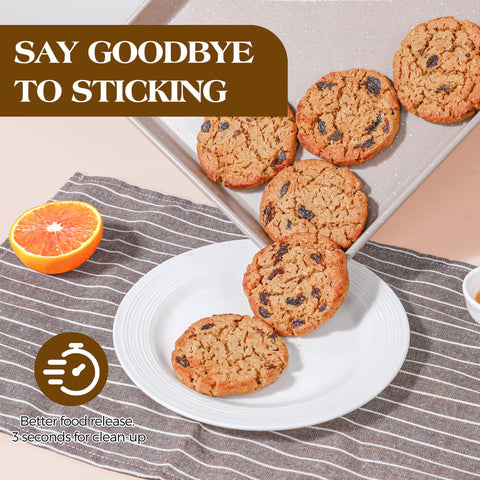 AOTASO silicone round cake pan pair for consistent cake height.