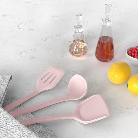 AOTHOD egg separator in pink for easy yolk and white separation.