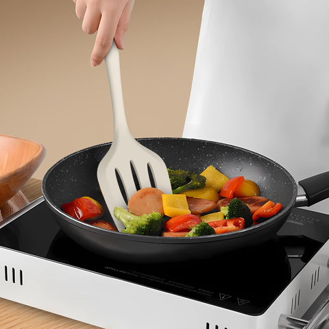 AOTHOD egg whisk sturdy core for smooth mixing.