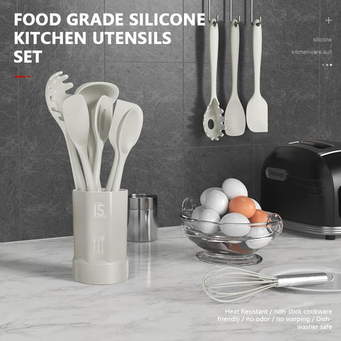 AOTHOD silicone spatula with soft head prevents scratching nonstick coatings.