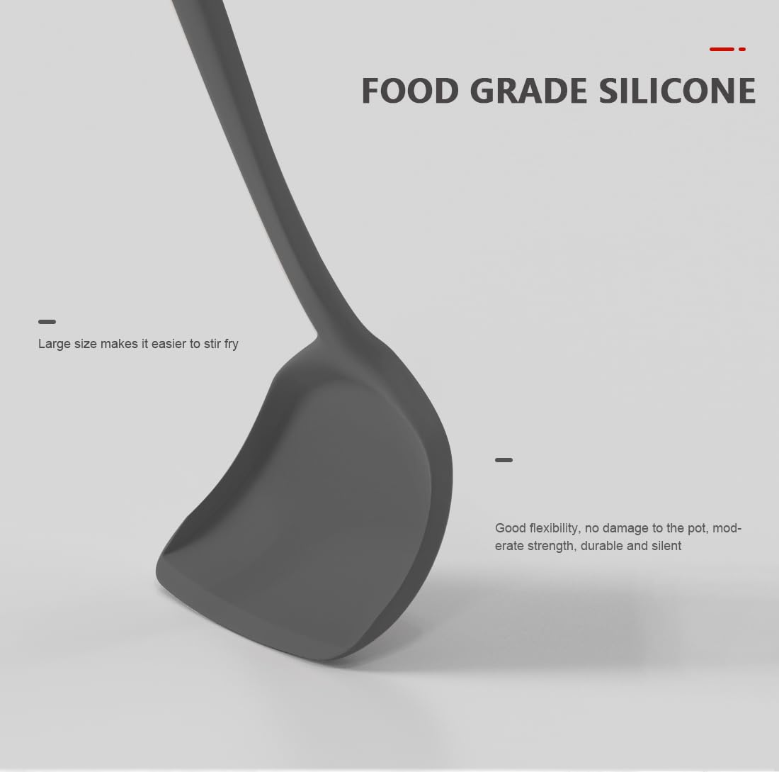 AOTHOD silicone deep ladle pouring soups smoothly