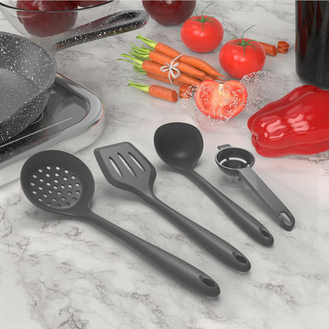 AOTHOD silicone kitchen tongs with solid grip
