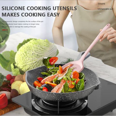 AOTHOD utensils holder in pink to organize your tools.