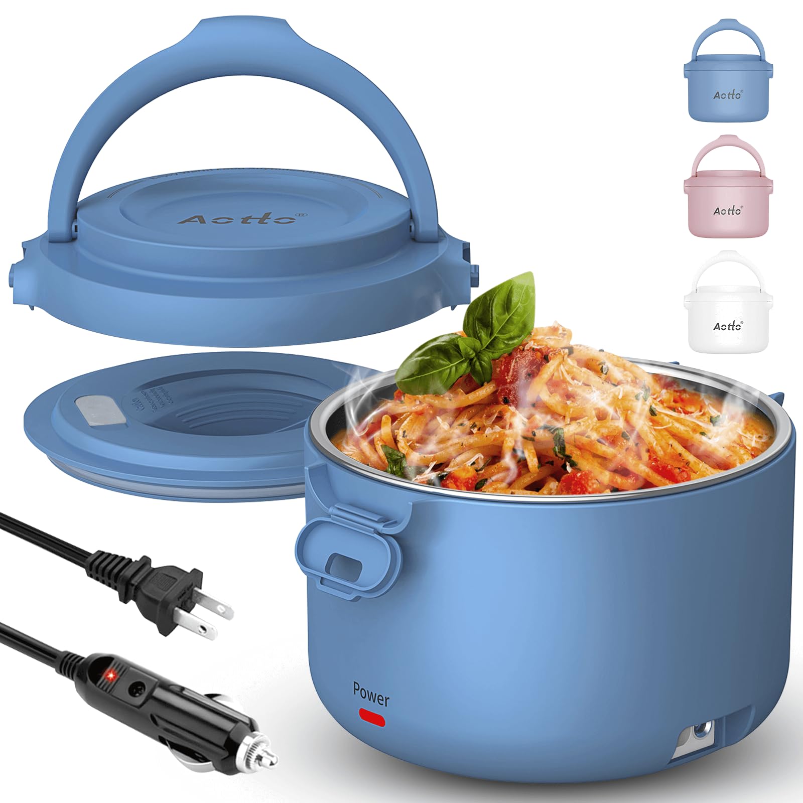 Aotto electric lunch box with 32oz container for hearty meals on the go
