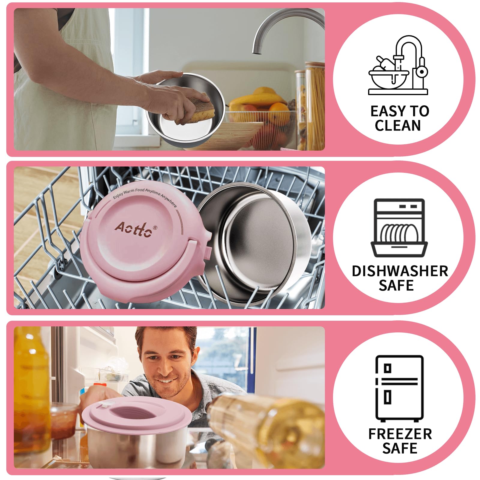 Aotto car plug compatibility heats meals in car or truck.