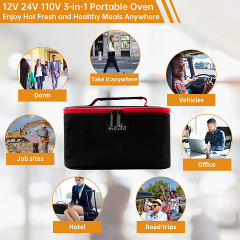 Aotto portable oven is ideal for office use and home warming.
