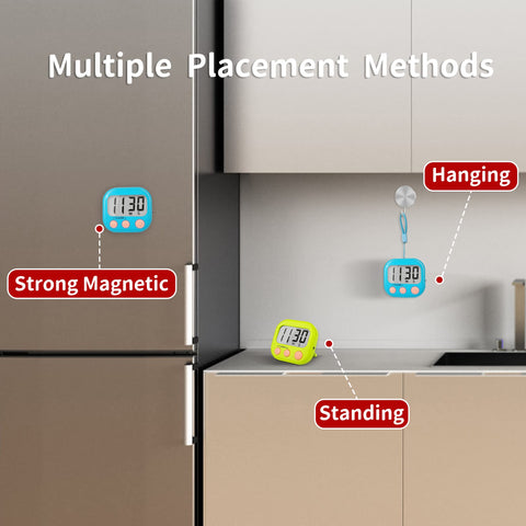 AOUCE six-pack display of timers for classroom scheduling