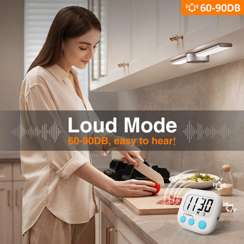 AOUCE large-display digital timer with easy visibility during meal prep.