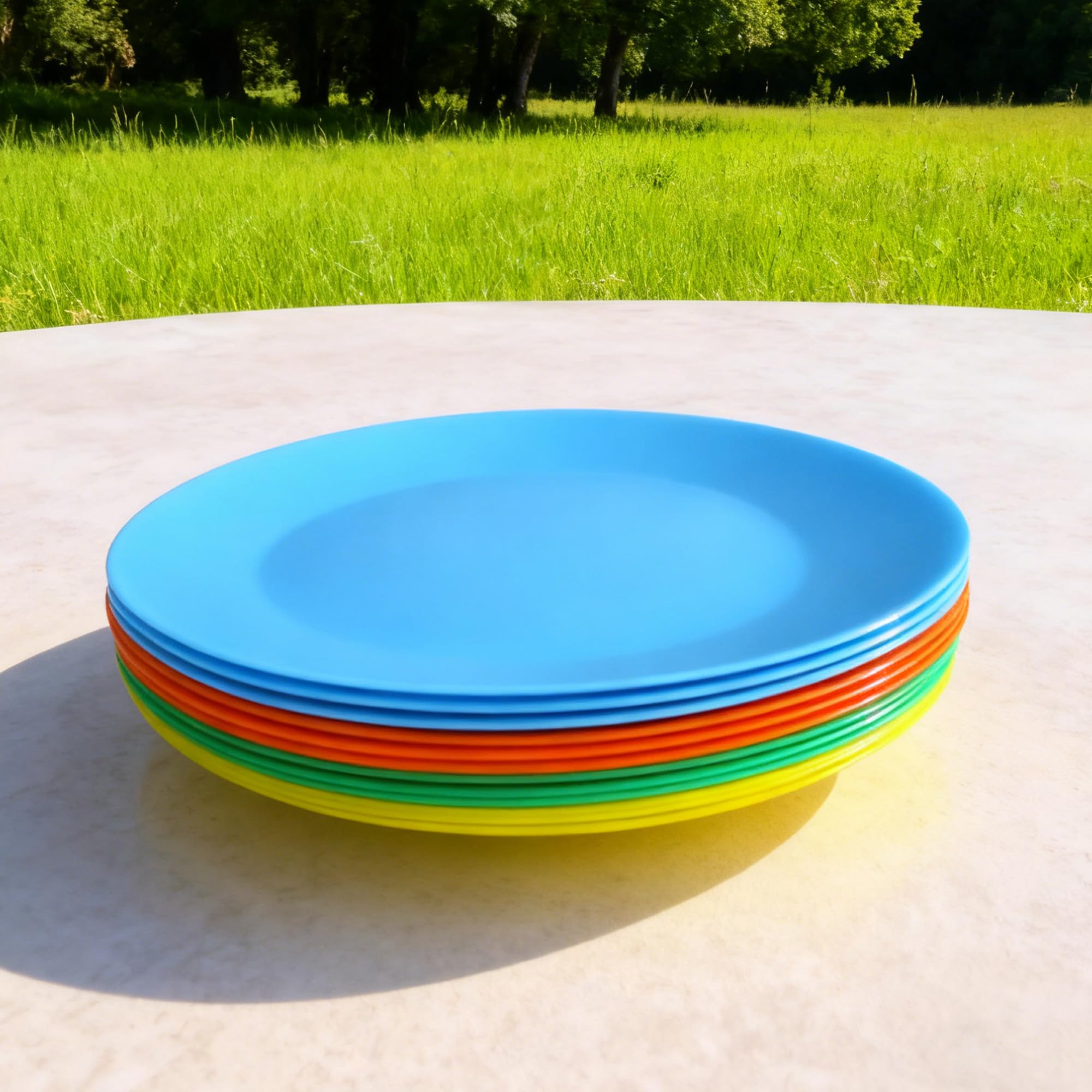 AOYITE dinnerware suitable for outdoor use at barbecues and travel