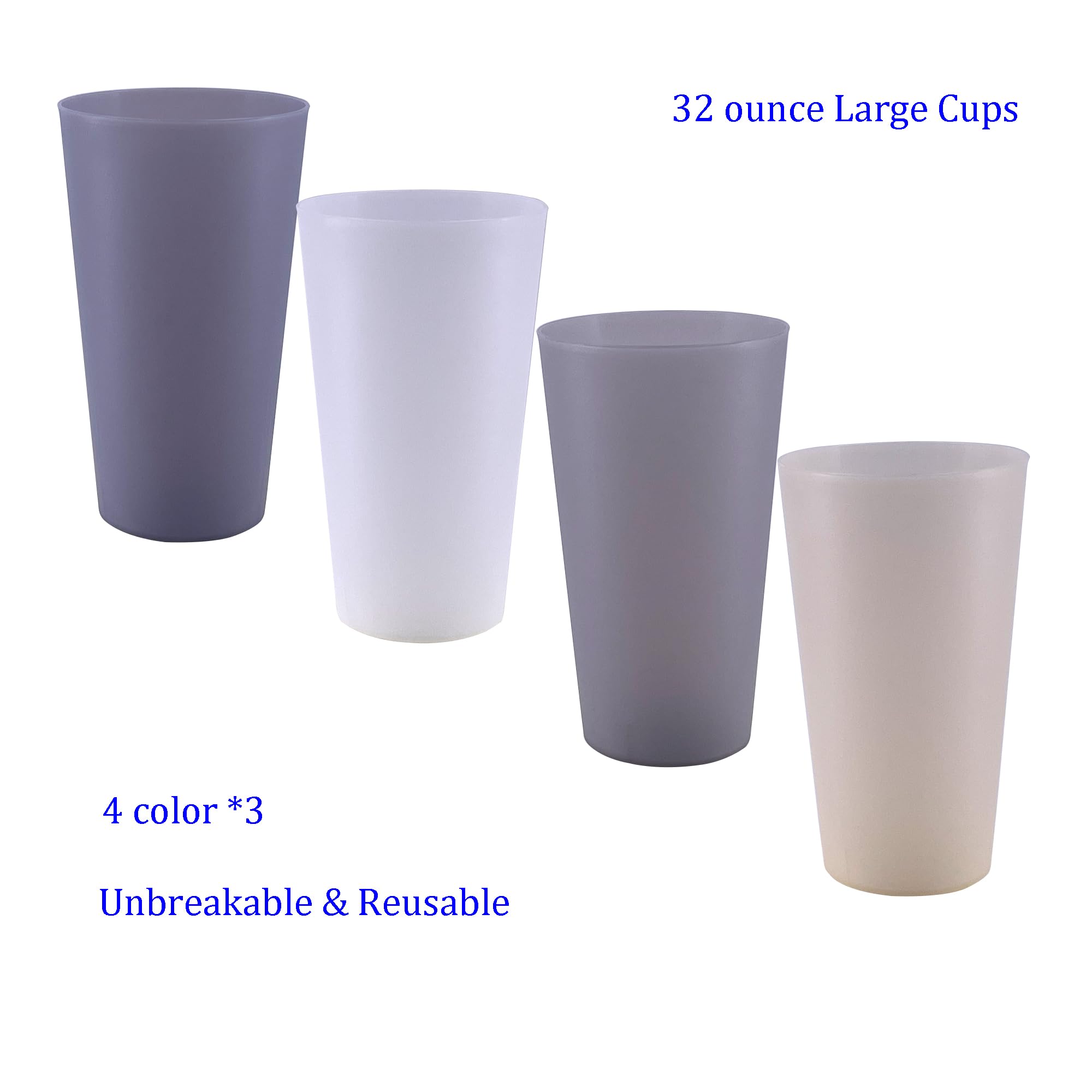 AOYITE 12-pack of kid-friendly cups ideal for parties and self-serve areas