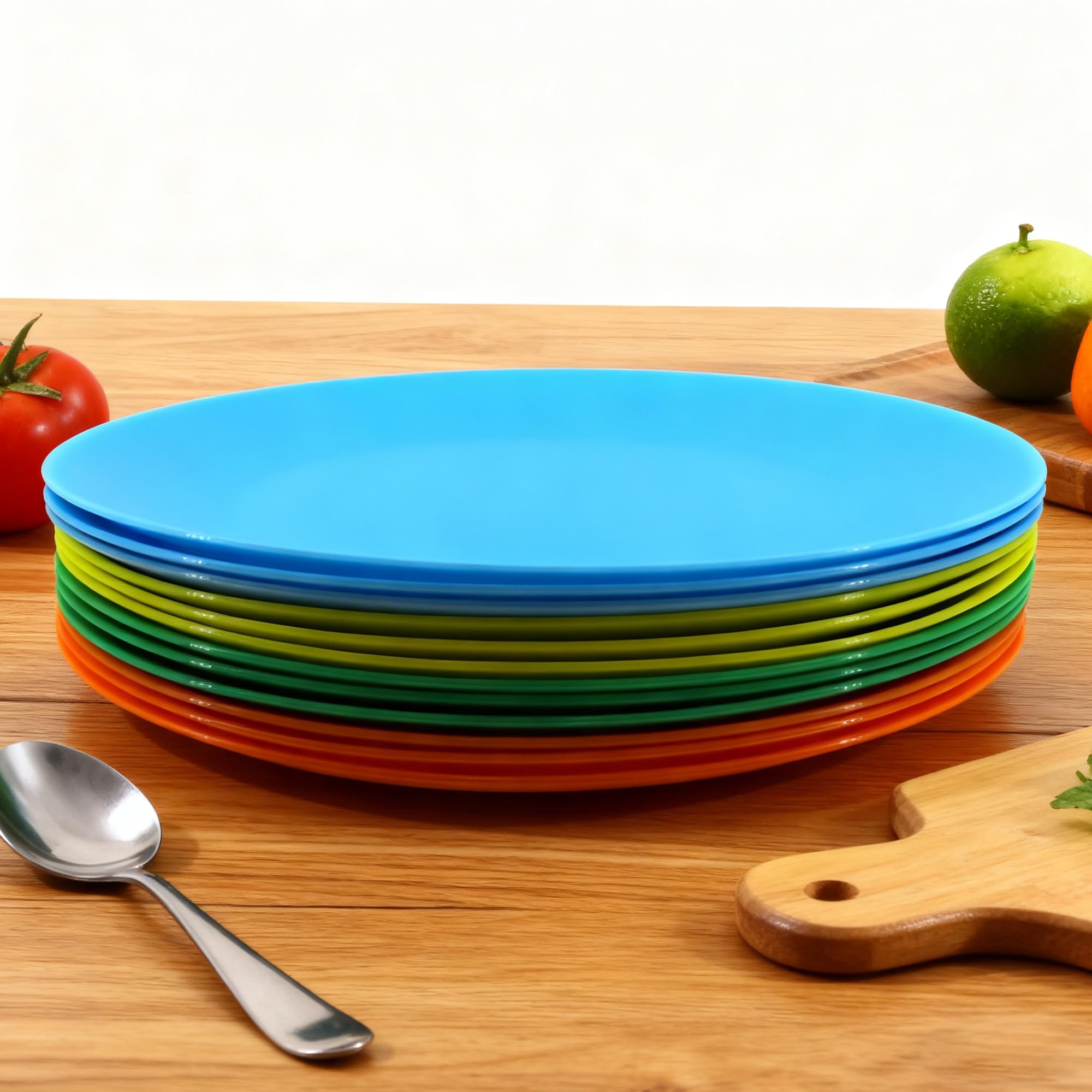 AOYITE plastic dinner plates durable design for kids and outdoor use