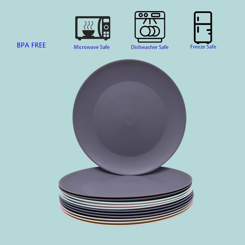 AOYITE colorful plates ideal for outdoor BBQs and travel.