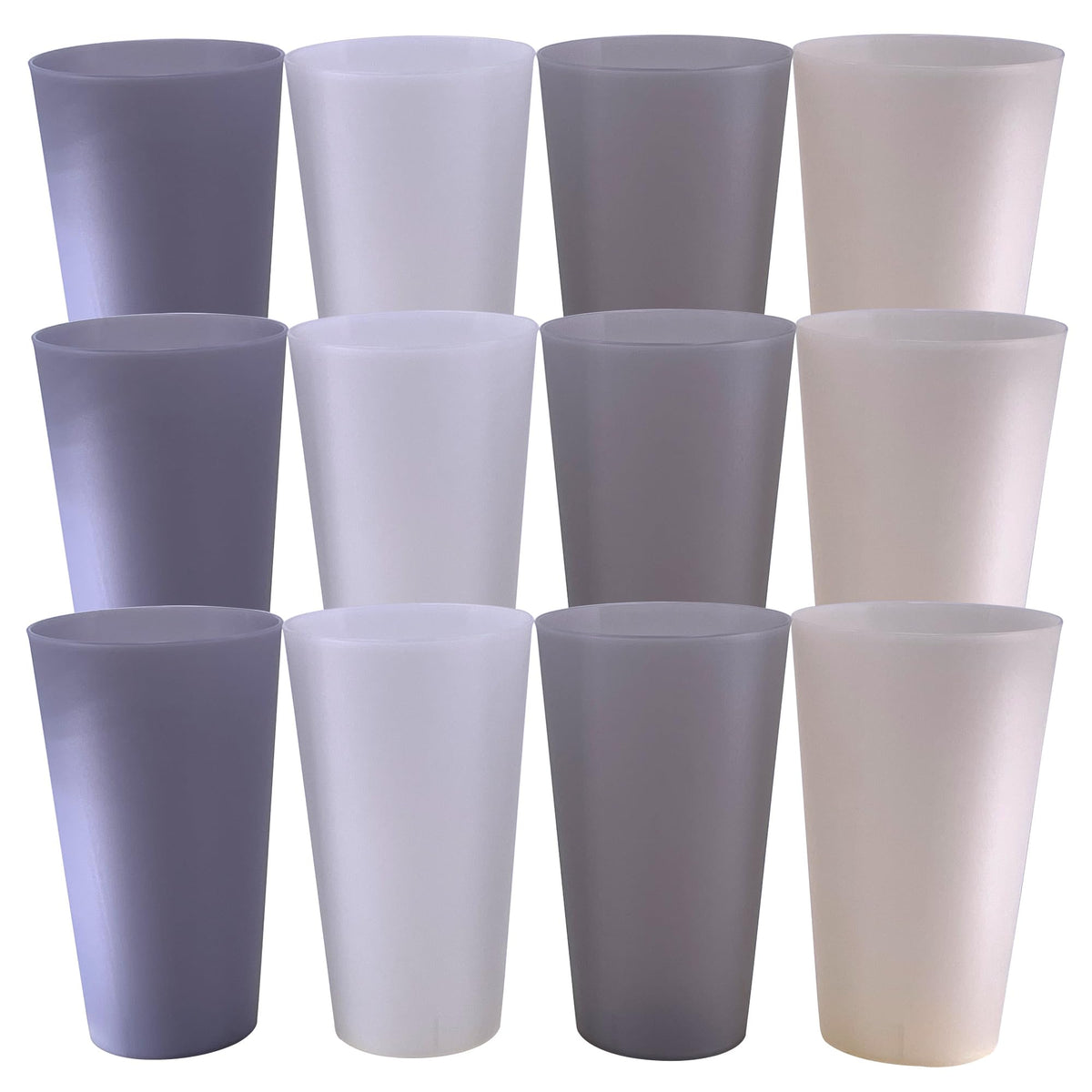 AOYITE unbreakable 32 oz cup set in grey stone color for family use and gatherings