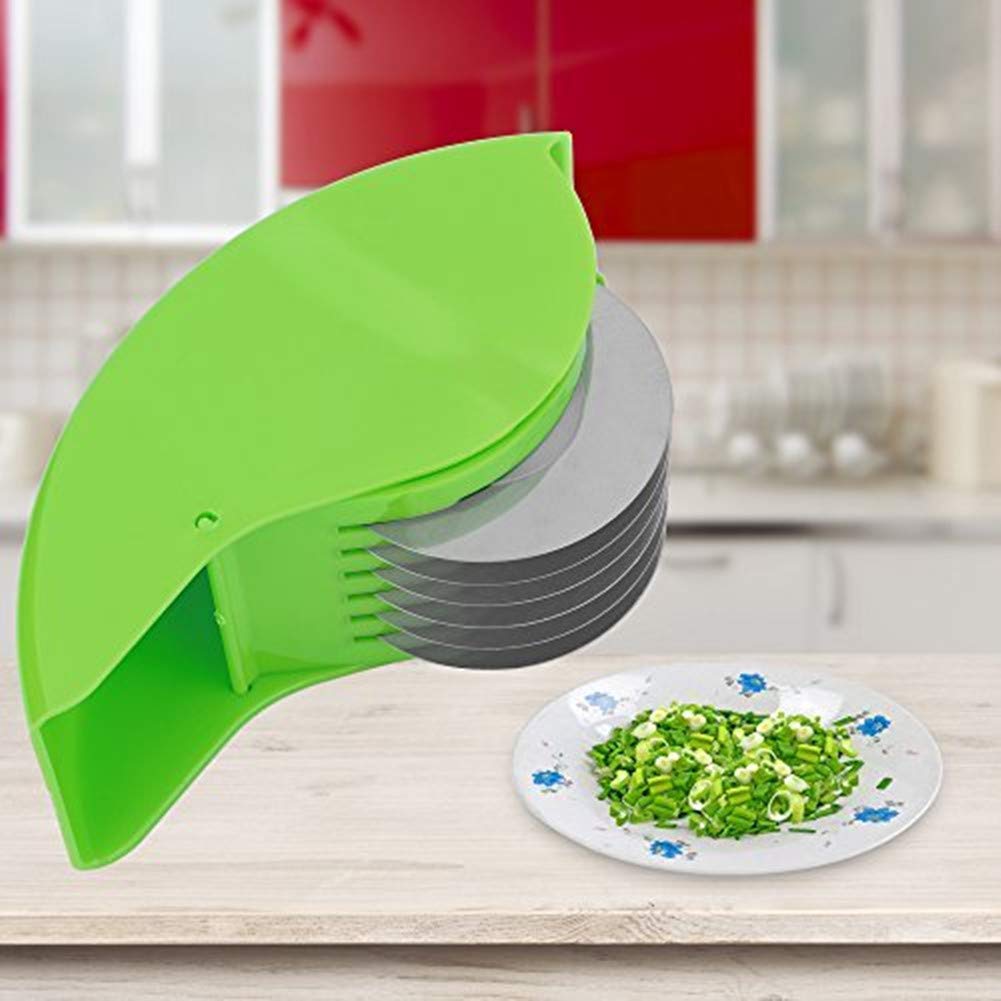 Detachable blades enable easy cleaning after chopping herbs with AOZBZ.
