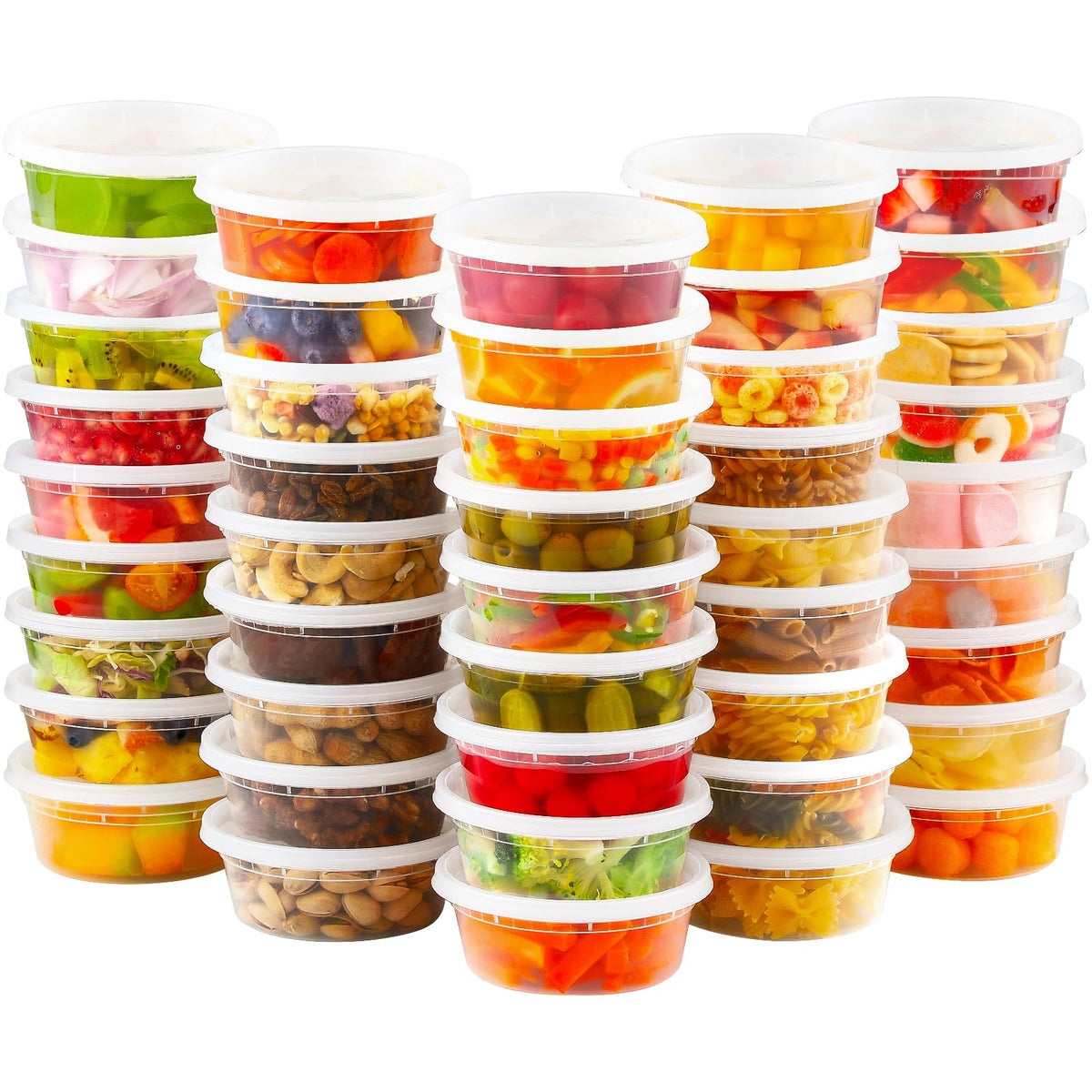 AOZITA 8 oz deli container with lid for organized meal prep.