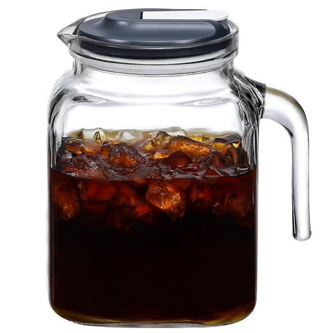 AOZITA 68oz seal pitcher with lid and spout for mess-free pouring