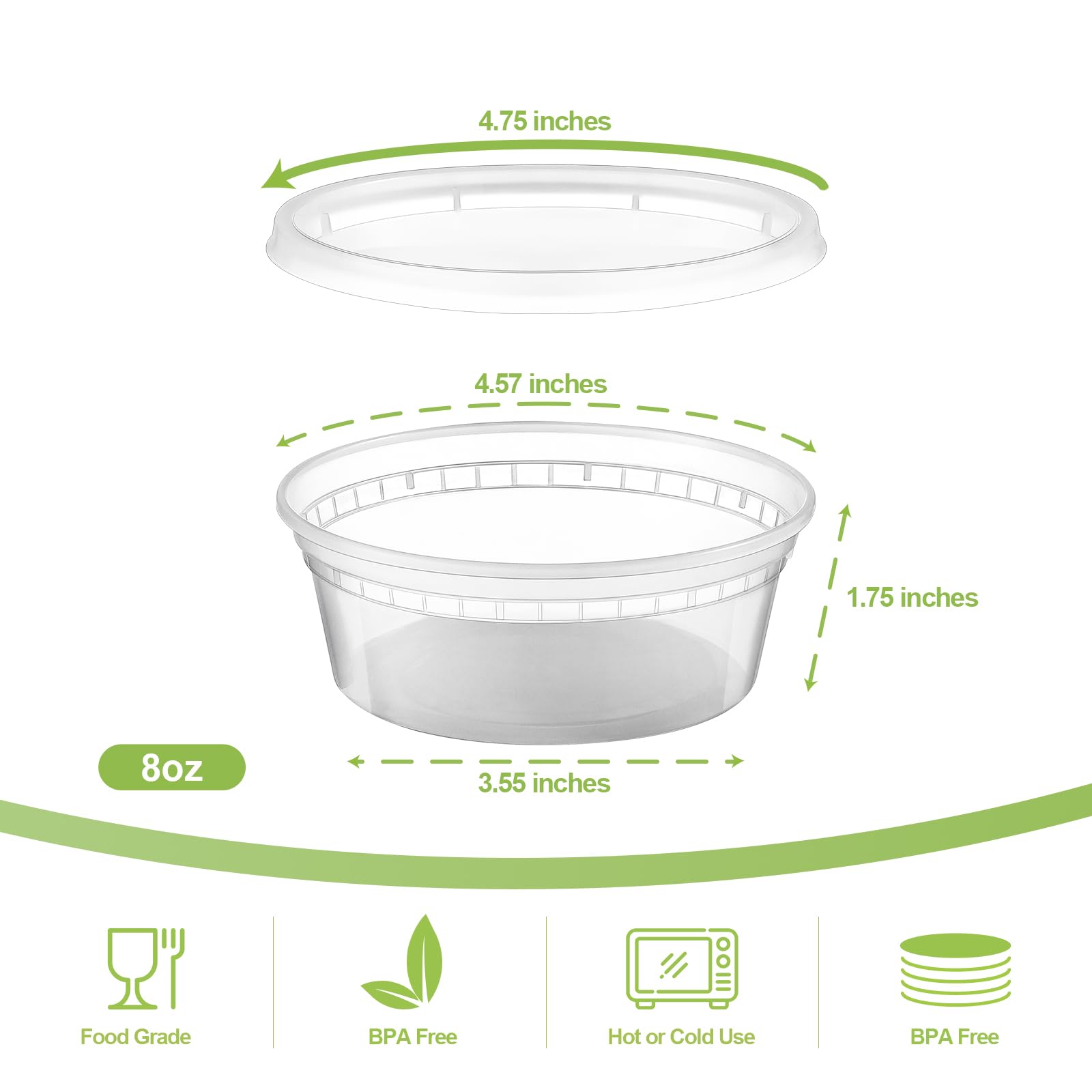 AOZITA airtight lid seals for fresh, spill-free storage.