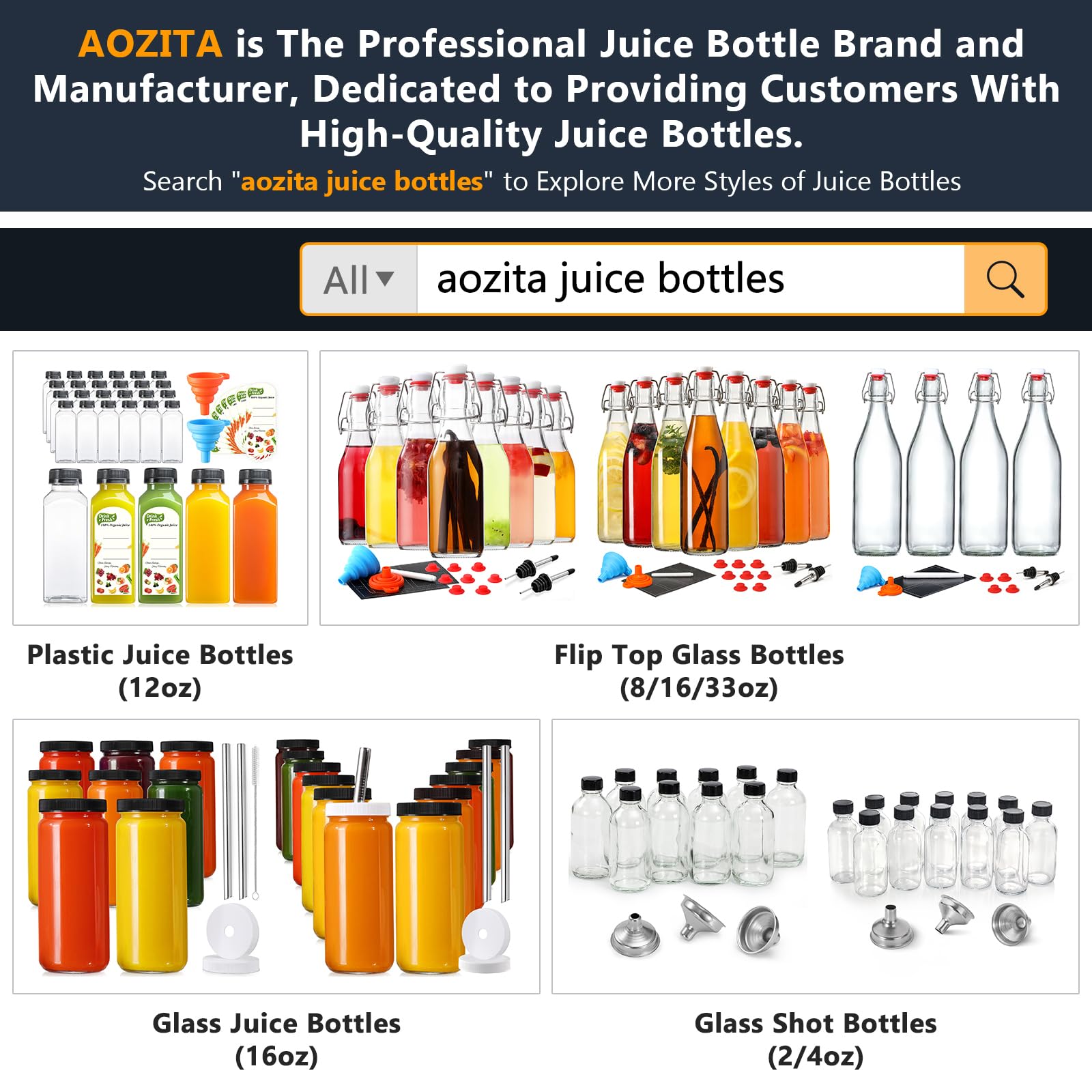 AOZITA bottle labels help you quickly identify flavors and batch ideas.