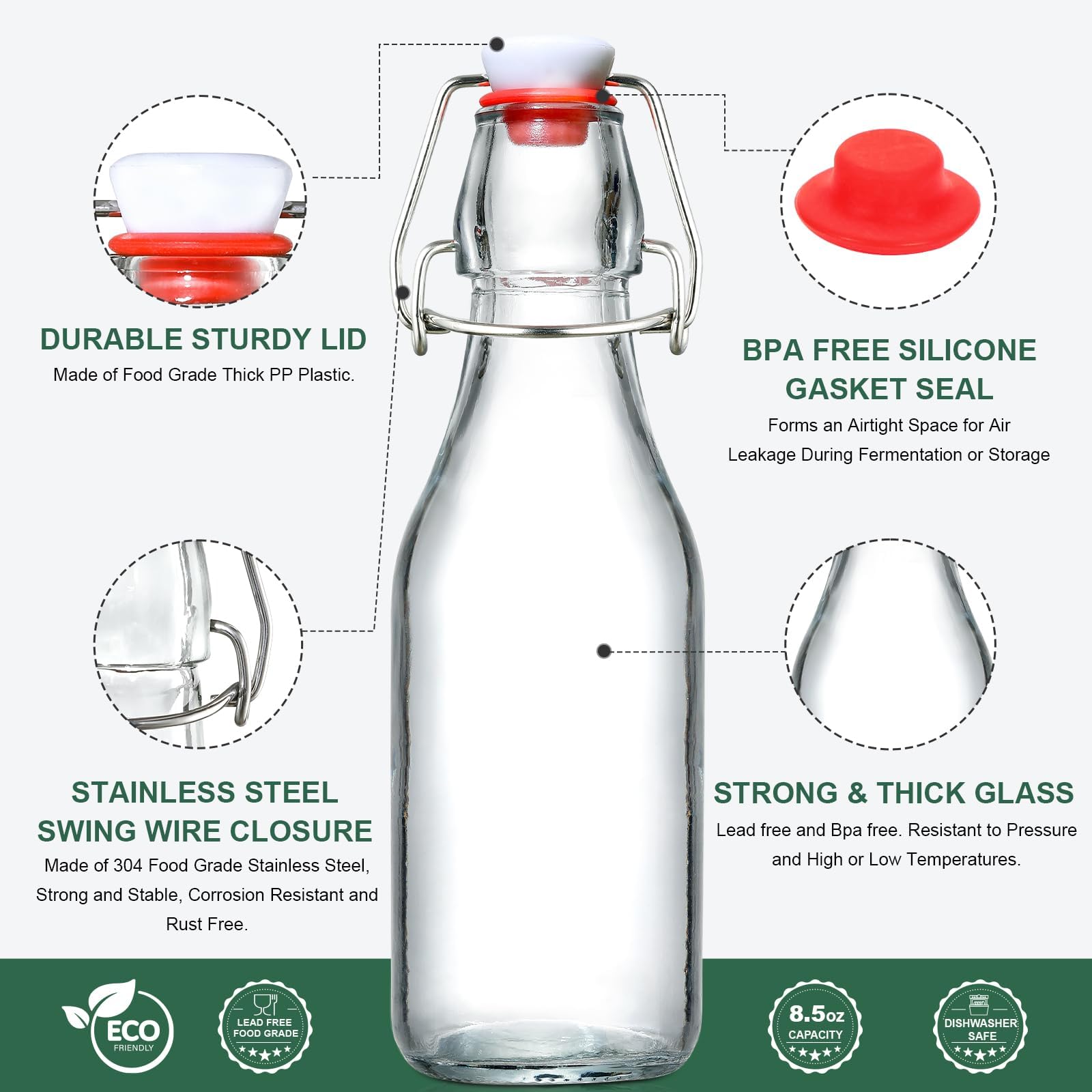 AOZITA 16-pack of bottles arranged for bulk storage and fermentation use.