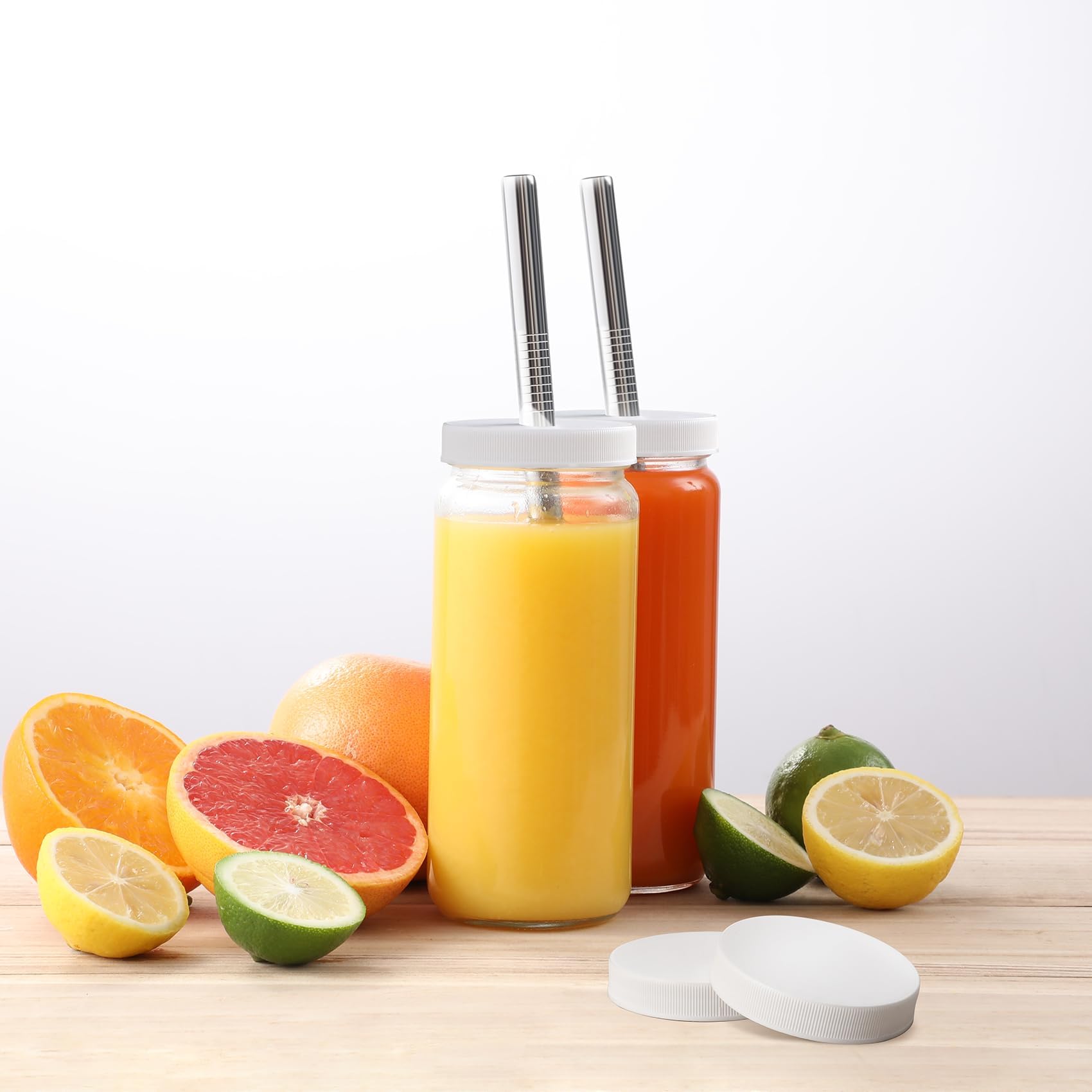 AOZITA compact 2.7 by 6.8 inch bottle fits fridge shelves