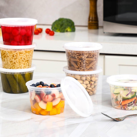 AOZITA dishwasher-safe plastic containers simplify cleanup after meal prep.