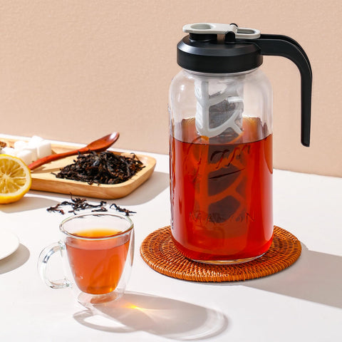 AOZITA fine-mesh infuser enables even tea extraction or cold brew clarity