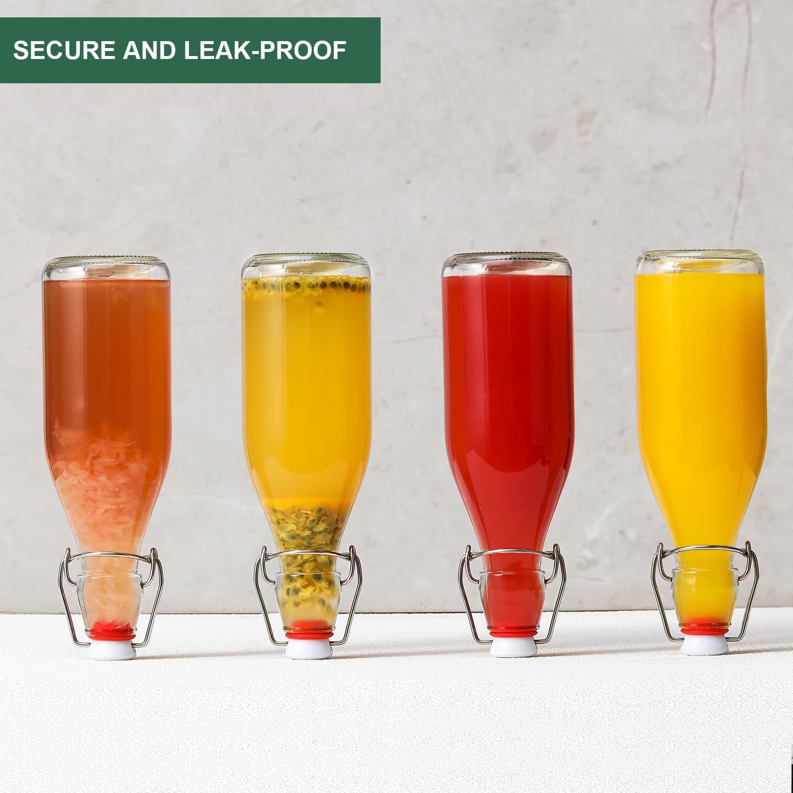 AOZITA leak-proof beverage bottle preserves carbonation and freshness between uses