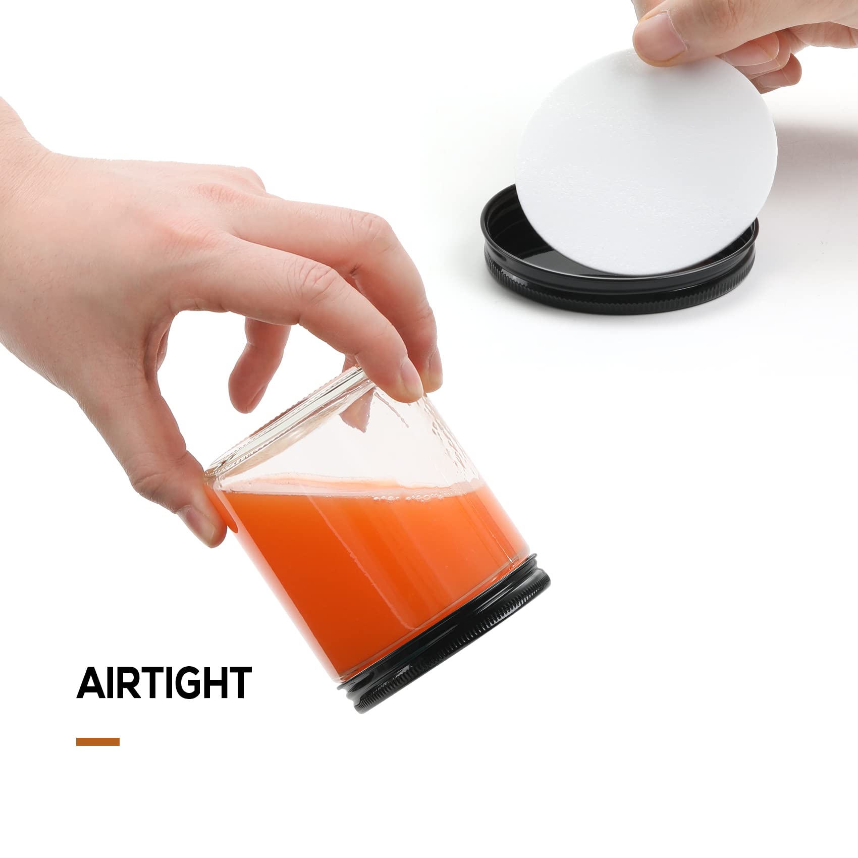 AOZITA leakproof travel jars help prevent spills when carrying liquids.