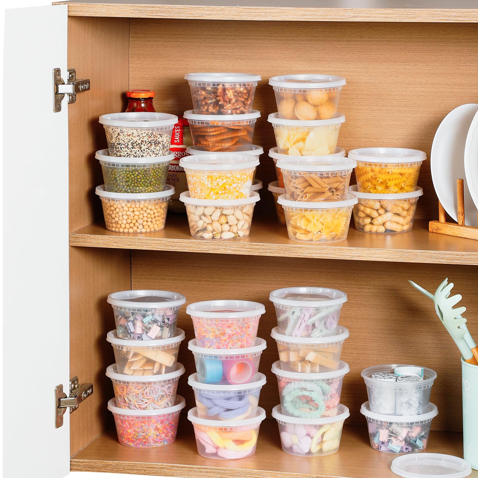AOZITA versatile storage for pasta, salads, and deli favorites.