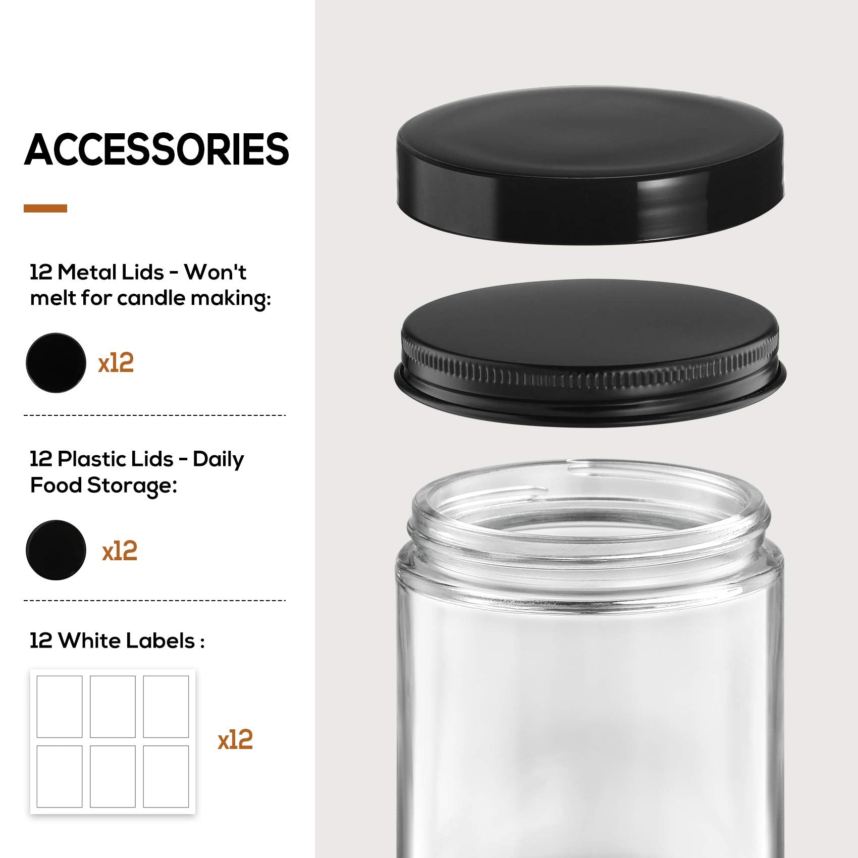 AOZITA plastic lid for simple regular storage