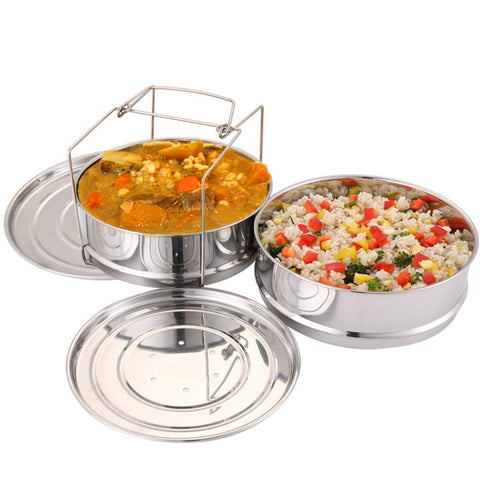 AOZITA steamer lid with holes for vegetable and grain steaming