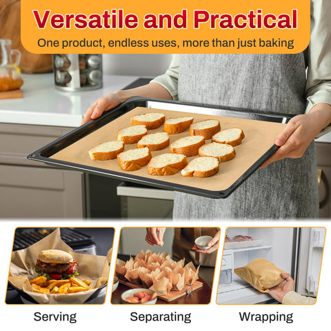 AOZITA sturdy storage box keeps parchment sheets wrinkle-free