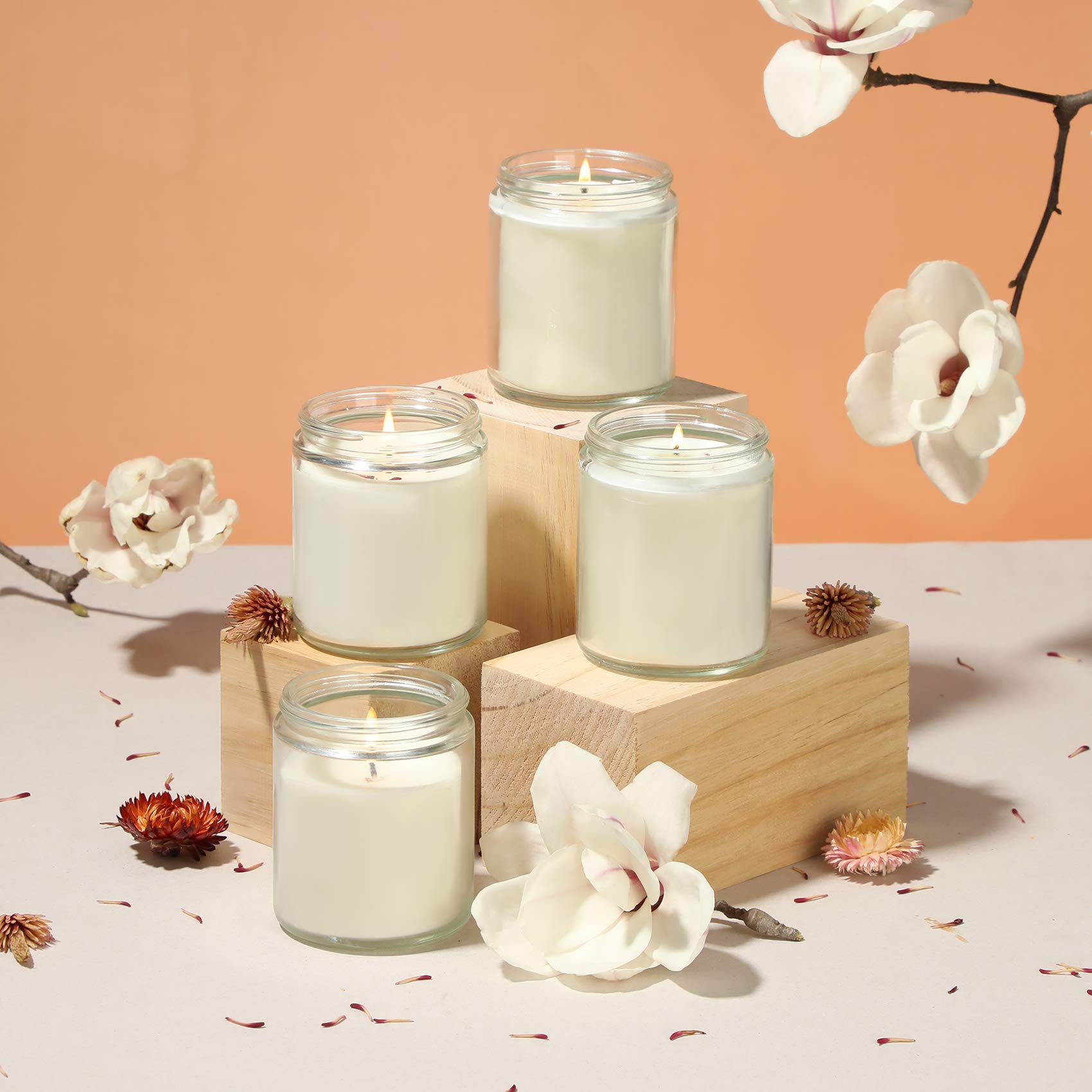 AOZITA thick glass jar resists heat and cleans easily