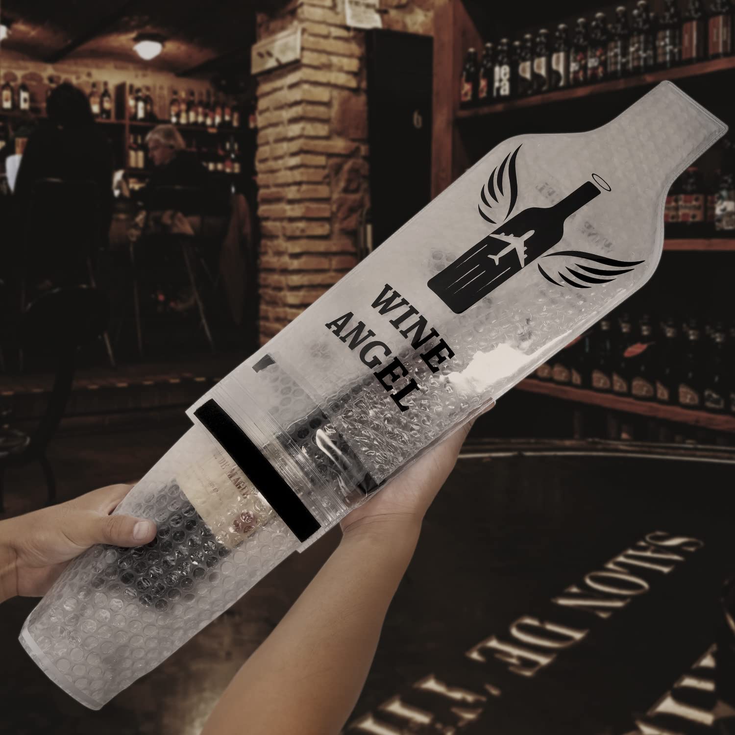 AOZITA compact sleeves organize fragile bottles neatly in luggage.