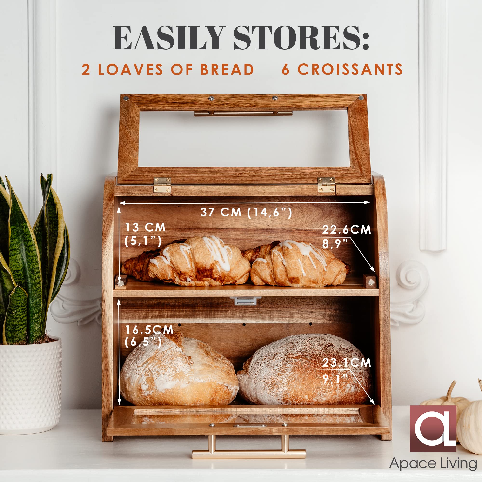 Apace Living Arise air vents balance humidity to help preserve crust and crumb