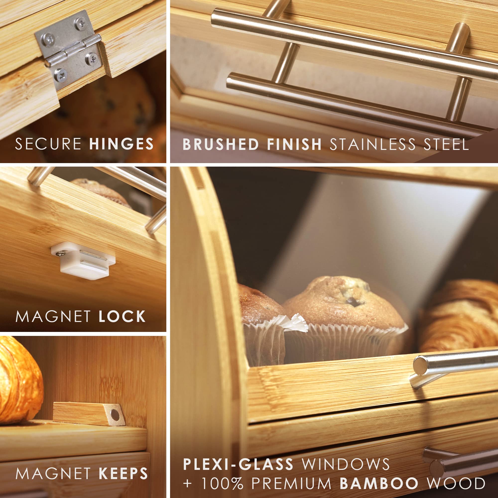 Apace Living Arise clear windows highlight freshness and display bread attractively